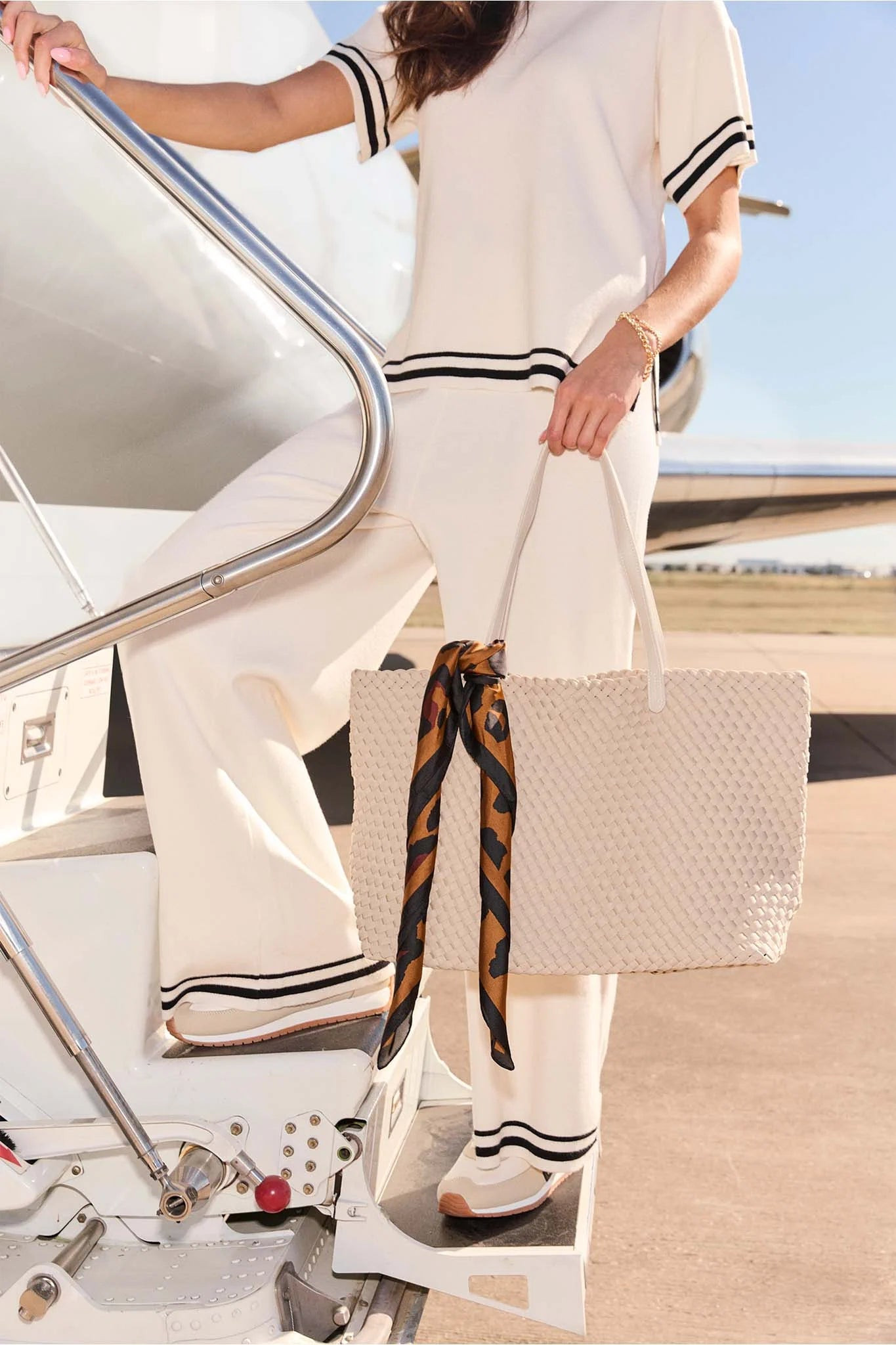 Evie Tan Woven Tote Bag | Avara