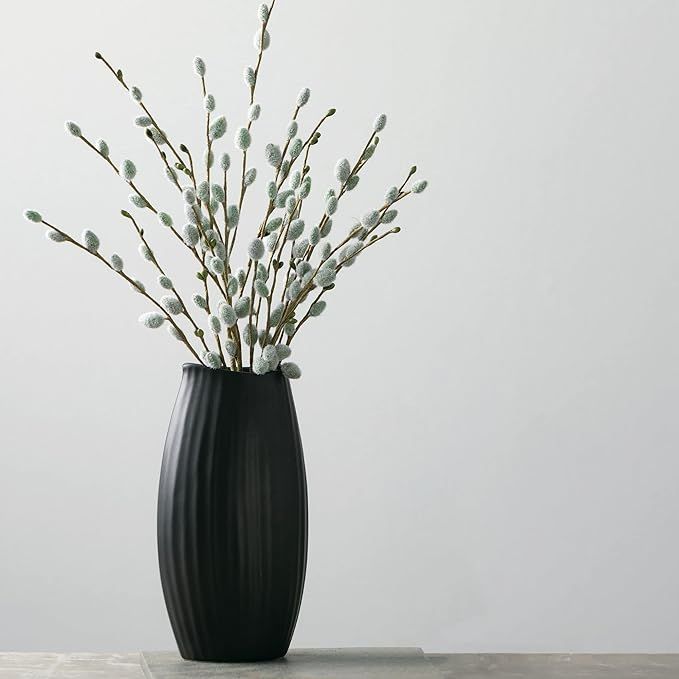 Sullivans Ceramic Black Vase, 9" Tall Flower Vase for Modern Home Décor, Minimalist Ceramic Vase... | Amazon (US)