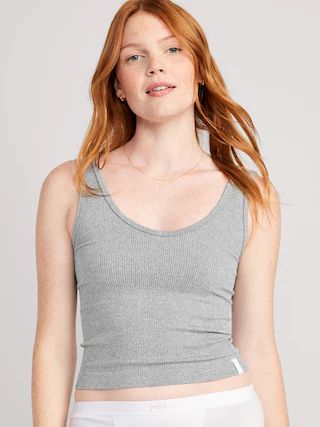 Rib-Knit Seamless Tank Top for Women | Old Navy (US)