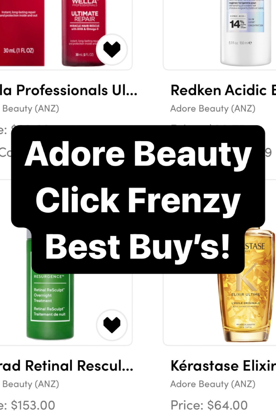 All my fave beauty buys that are on sale at Adore Beauty for the click frenzy sale

#LTKaustralia #LTKbeauty