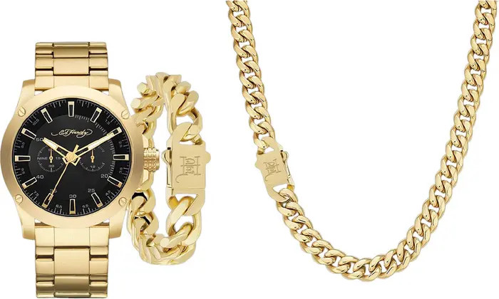 Ed Hardy 3-Piece Jewelry & Watch Set | Nordstrom Rack