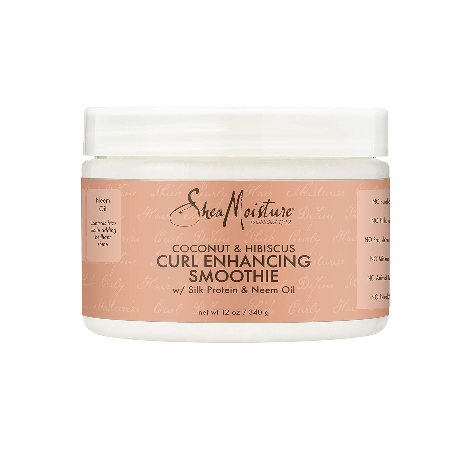 SheaMoisture Smoothie Curl Enhancing Cream for Thick, Curly Hair Coconut and Hibiscus Sulfate and... | Amazon (US)
