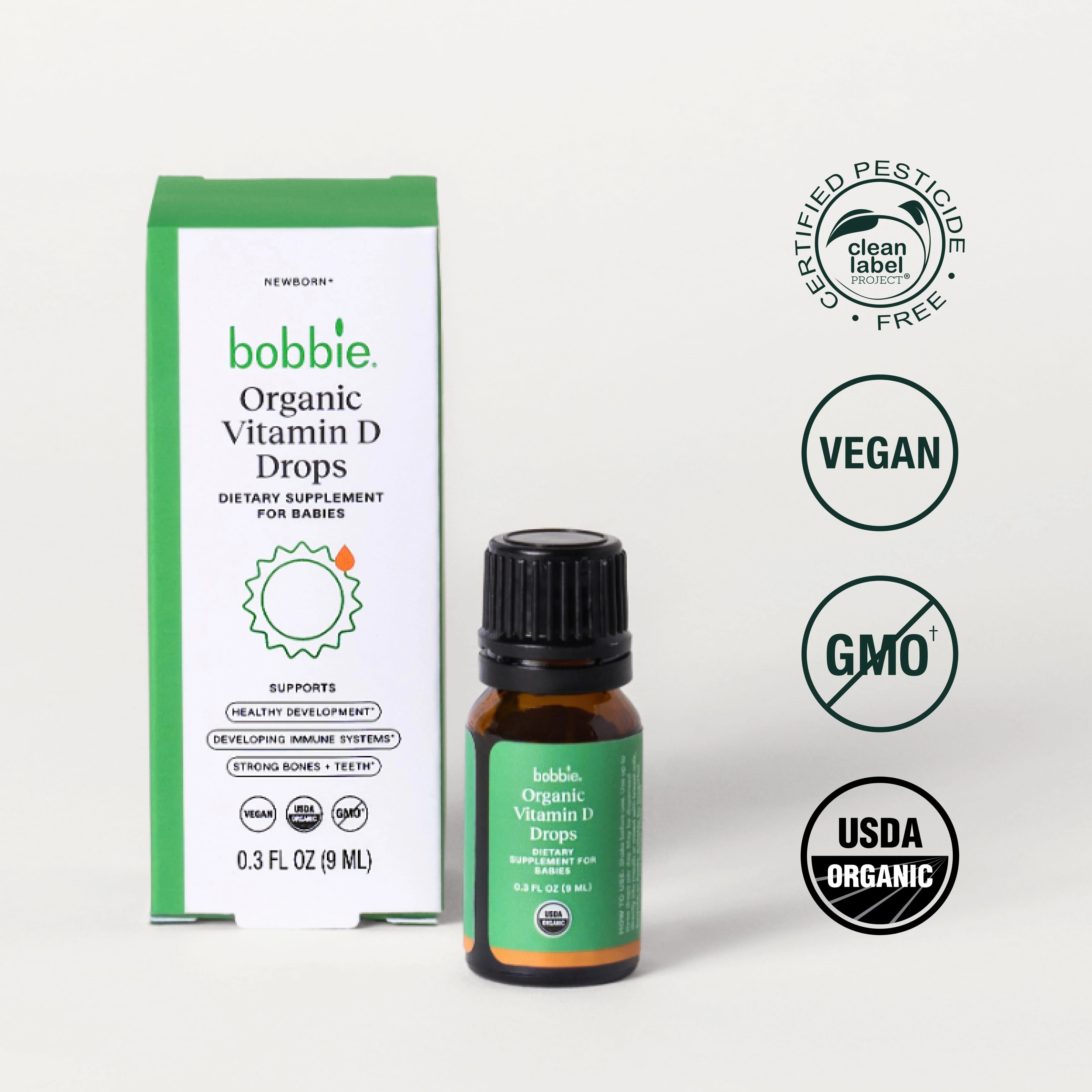 Organic Vitamin D Drops | Bobbie