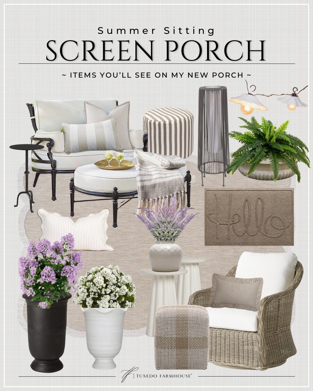 My screened porch is in progress and furniture is on the way. I wanted this space to feel cozy and charming. It will be off my great room, so also an extension of my home.

#LTKSeasonal #LTKHome #LTKSaleAlert