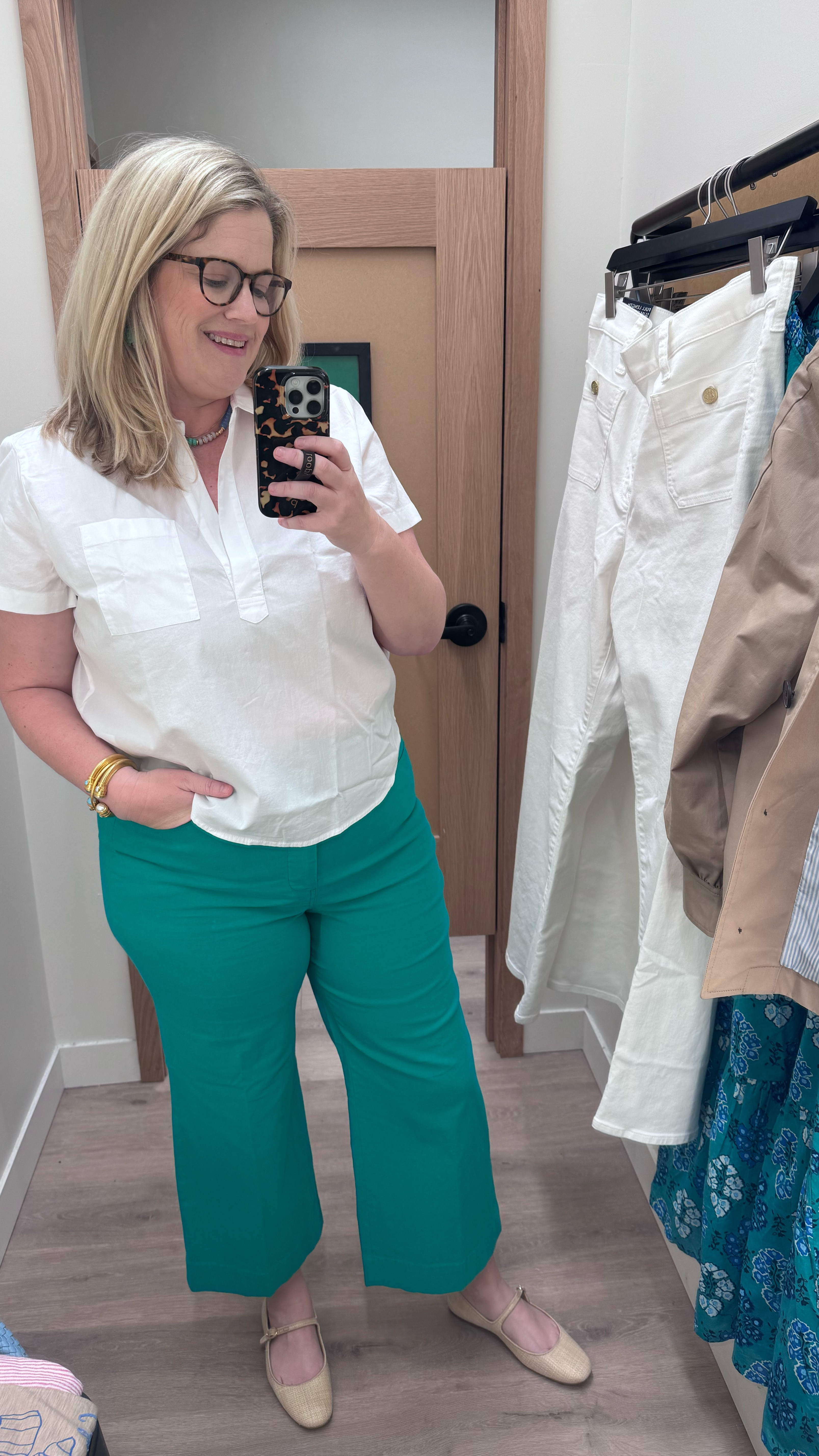 Love these pants for a great  Green moment. The top is such a great top to go with so many things. Comes in a few colors too! 

#jcrewfactory #greenpants #springoutfit 

#LTKFindsUnder100 #LTKFindsUnder50 #LTKSaleAlert