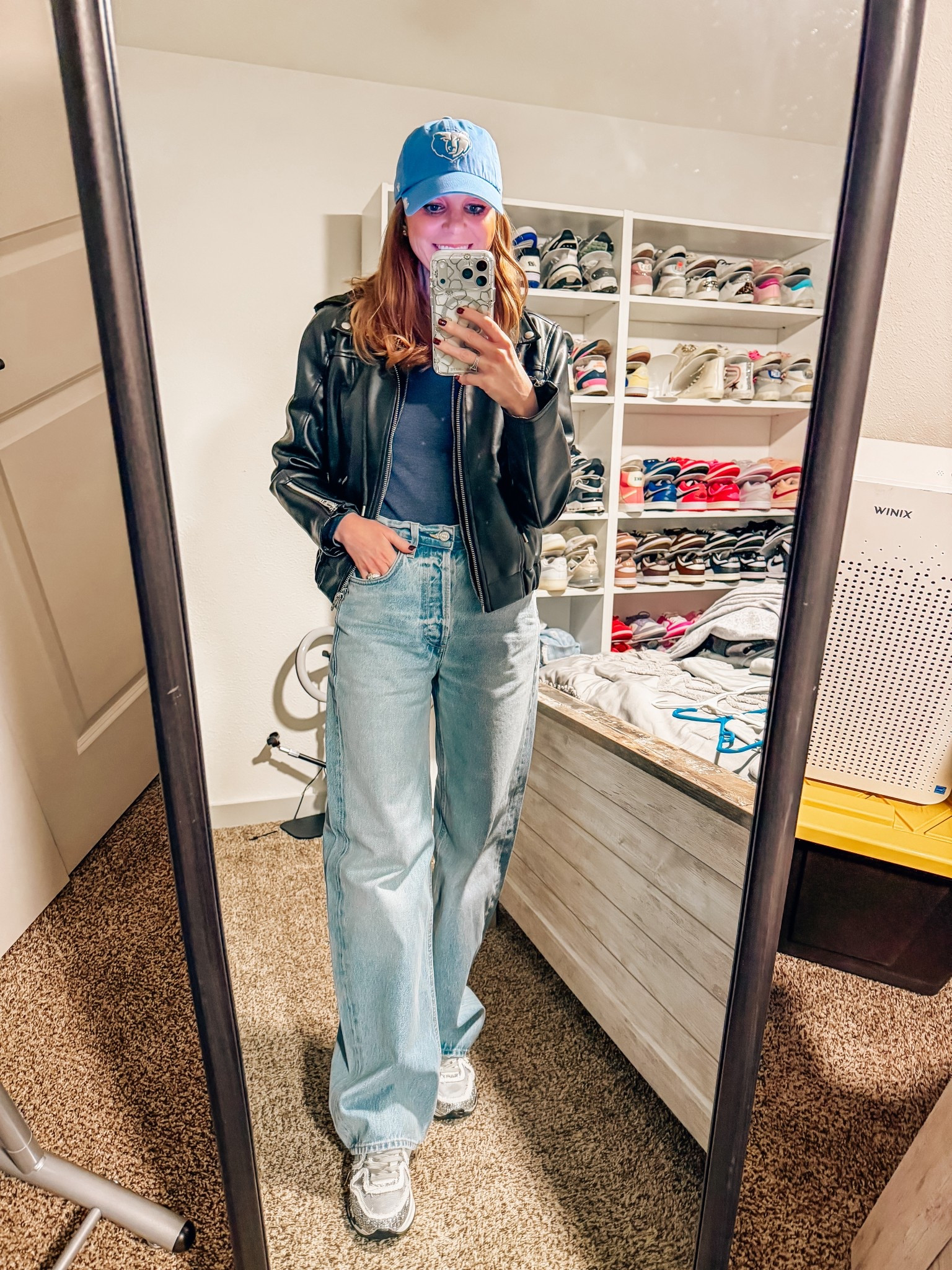 Size small jacket and long sleeve shirt and size 24 baggy wide leg jeans fits TTS with a baggy fit could have done a 23 too for more fitted 

#LTKFindsUnder100 #LTKStyleTip #LTKSeasonal