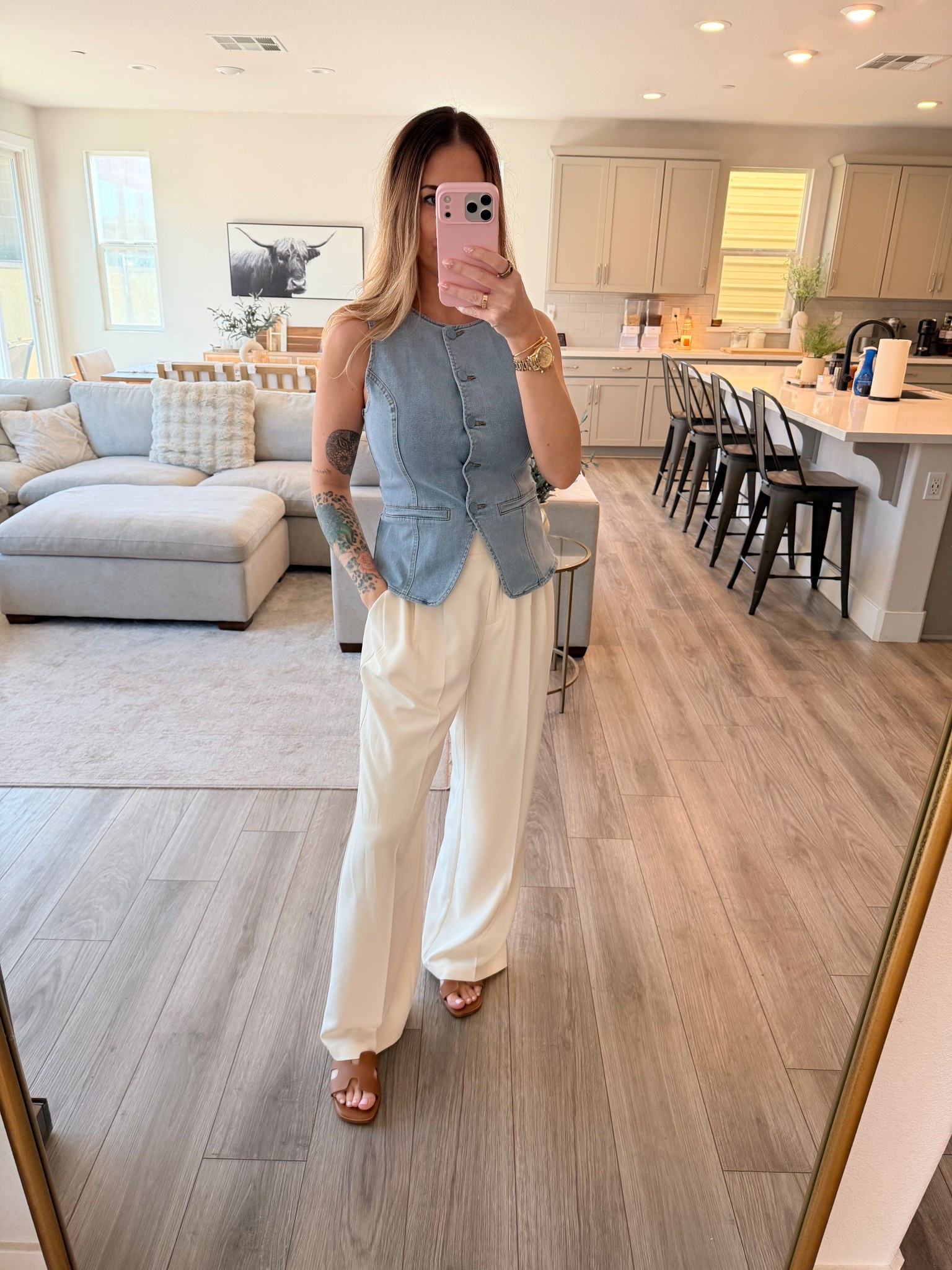 The perfect denim top! I’m wearing a size medium. Also wearing a medium in the trousers  

#LTKWorkwear #LTKootd #LTKgrwm