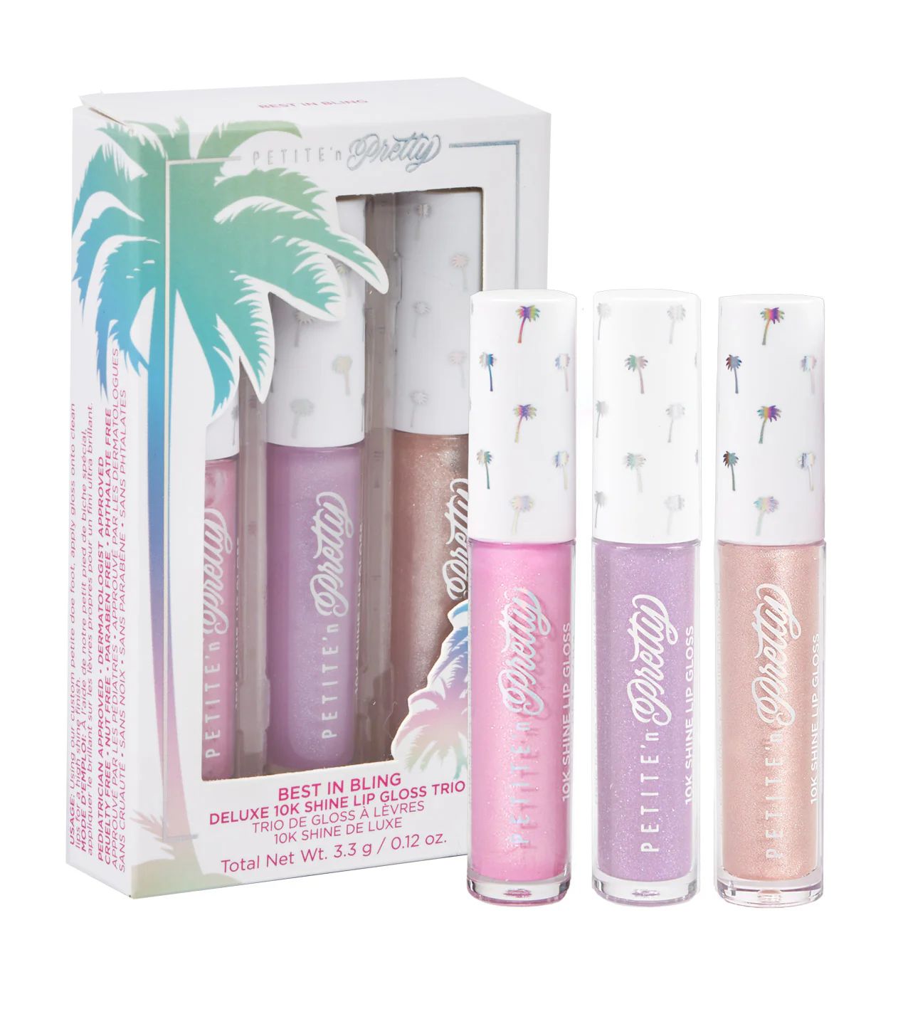 Best in Bling Deluxe 10K Shine Lip Gloss Trio | Petite 'n Pretty