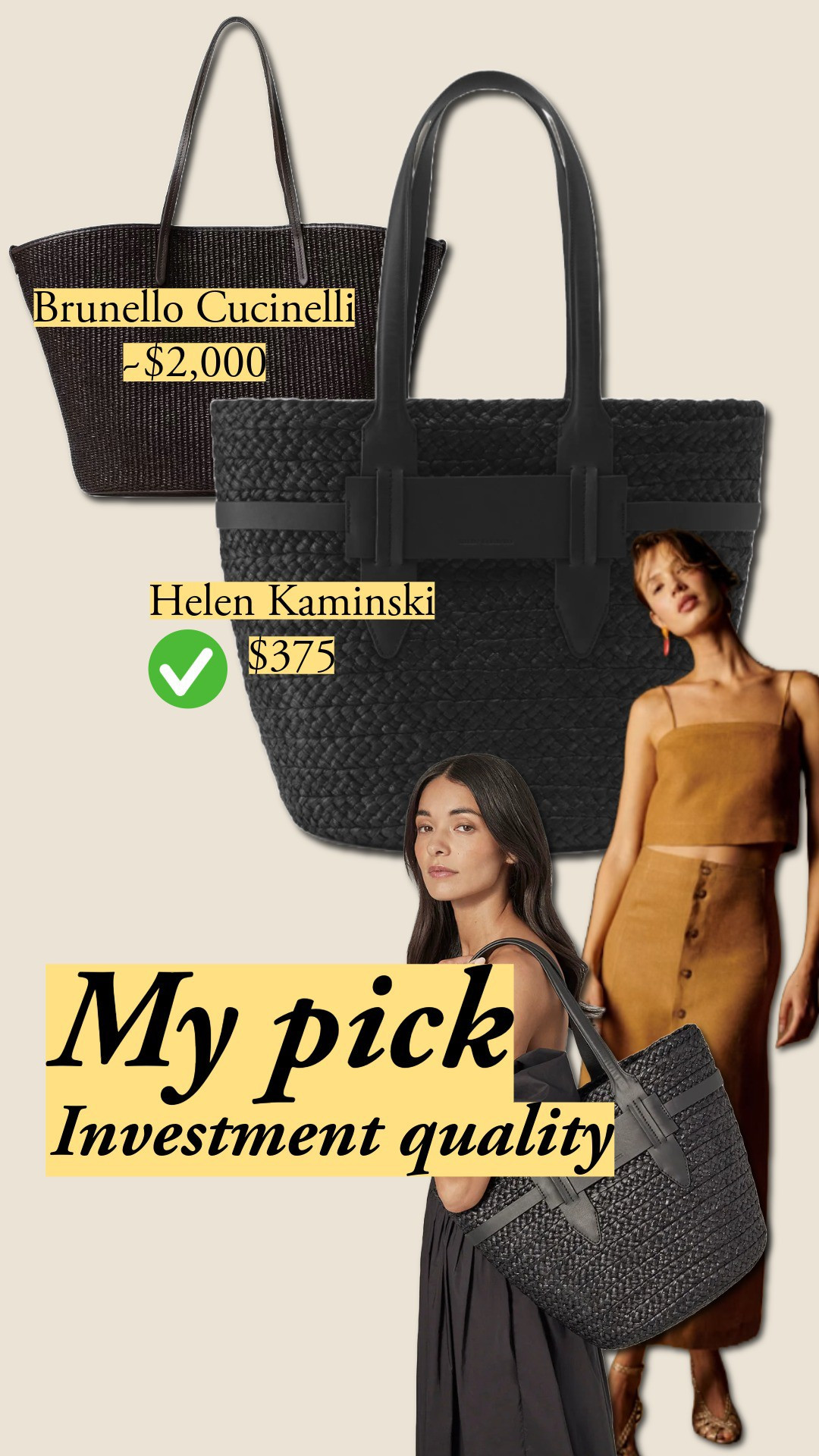 Investment Quality| Helen Kaminski | Straw bags 👜  | Summer bags. 

#LTKSummerEdit #LTKItBag #LTKSwim