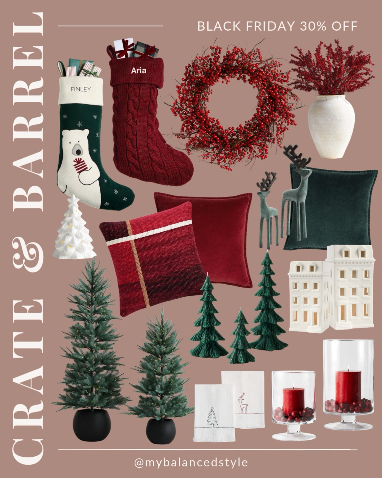 Crate & barrel 30% off Black Friday sale

Neutral holiday accents
Cozy winter textures
Glowing string lights
Festive mantle garland
Modern Christmas village
Velvet ribbon details
Evergreen wreaths
Holiday tablescape pieces
Warm metallic ornaments
Seasonal throw pillows

#LTKSaleAlert #LTKHoliday #LTKCyberWeek