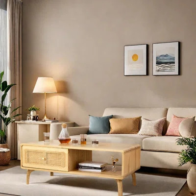 Japanese-style solid wood coffee table | Wayfair North America