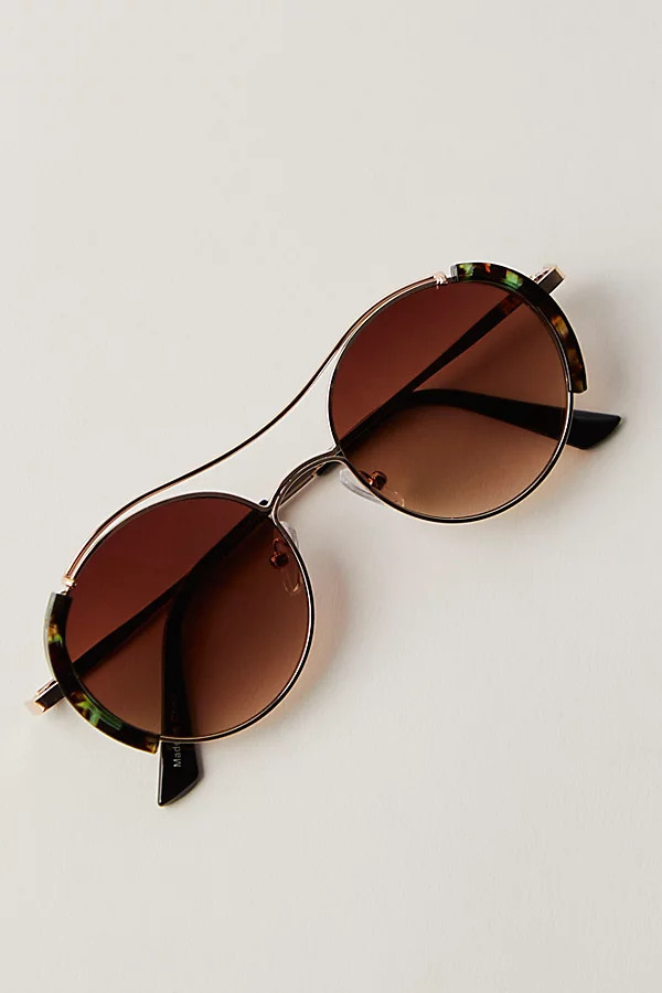 Euphoria Novelty Round Aviator Sunglasses | Free People (Global - UK&FR Excluded)