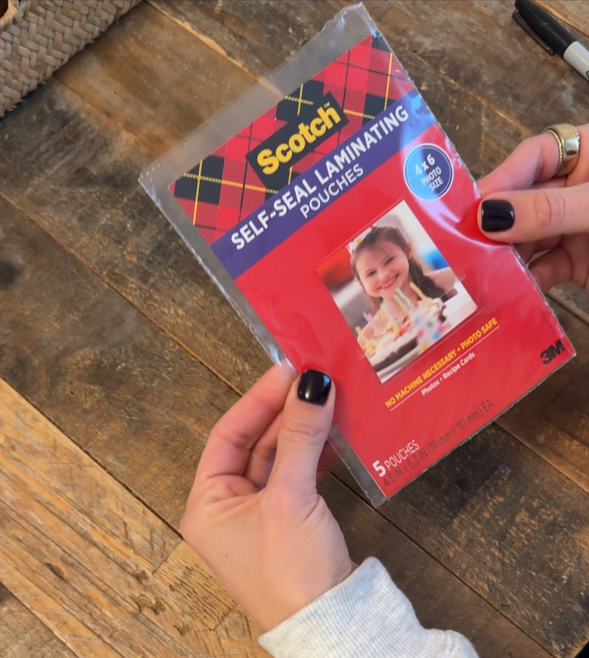 self laminating pouches for ultrasound keepsake 🤍

#LTKBaby #LTKmomlife