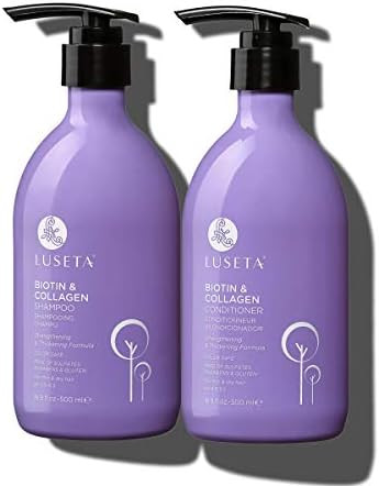 Luseta Biotin & Collagen Shampoo & Conditioner Set 2 x 16.9oz - Thickening for Hair Loss & Fast H... | Amazon (US)
