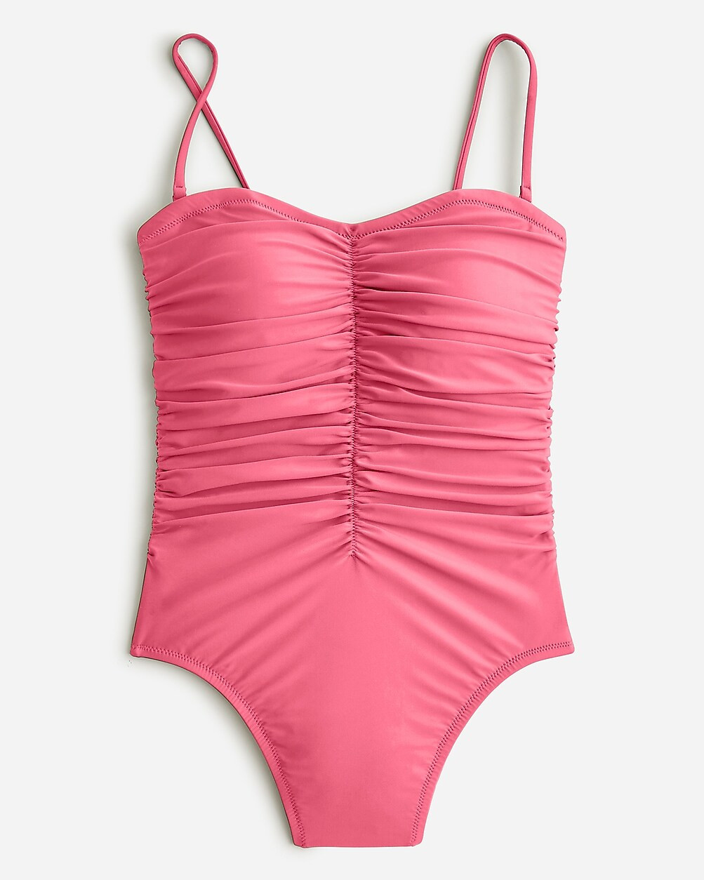 Ruched sweetheart one-piece | J. Crew US