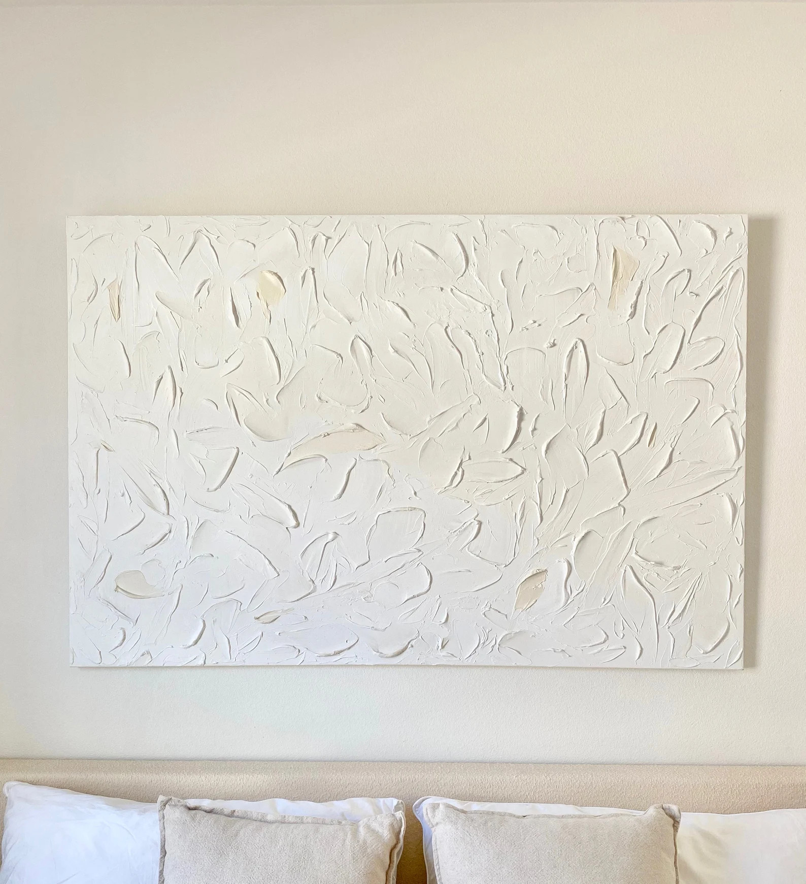 Abstract No. 1 Minimalist  Hand Painted  White 3D Textured | Etsy | Etsy (US)