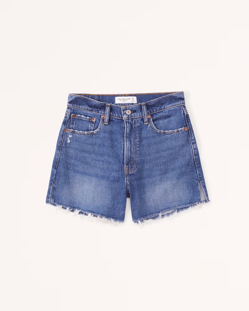 High Rise 4 Inch Mom Short | Abercrombie & Fitch (US)