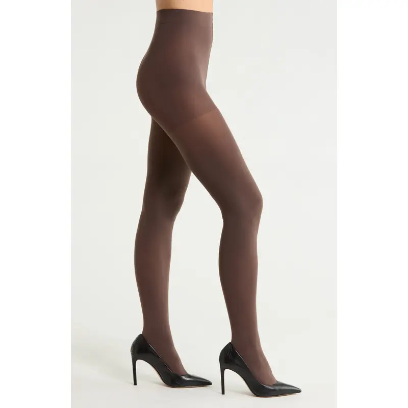 Nordstrom 2-Pack Everyday Control Top Opaque Tights in Black at Nordstrom, Size Large/x-Large | Nordstrom