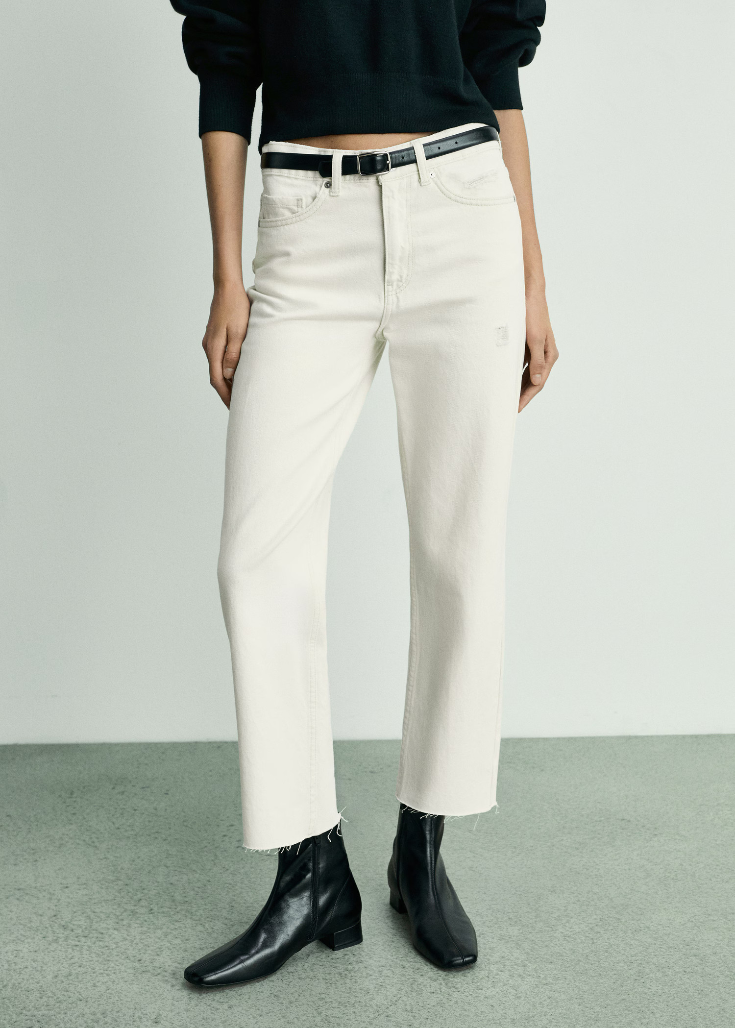 Gerade Jeans Blanca in Cropped-Länge - Damen | MANGO Deutschland | Mango EU