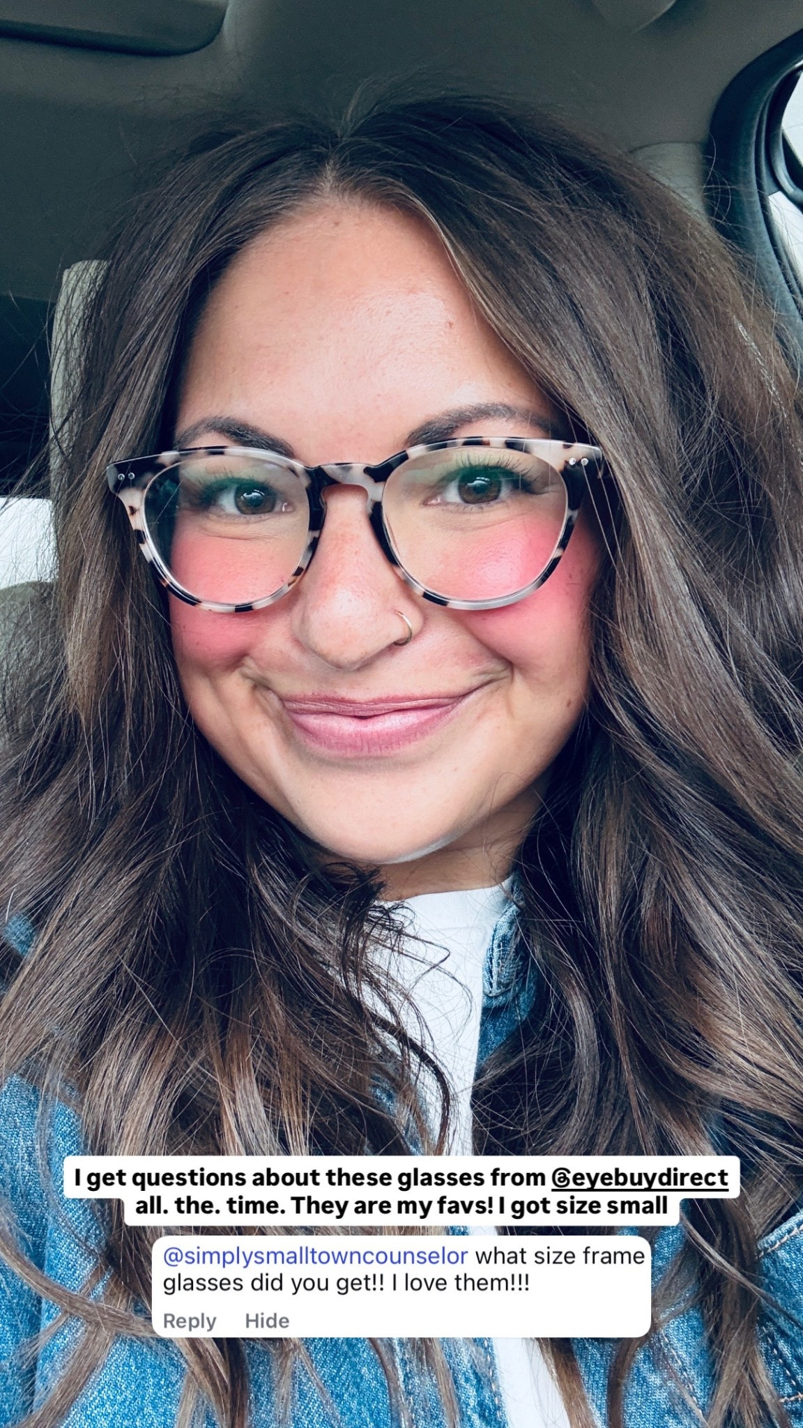 I get questions about these glasses from EBD all. the. time. They are my favs! I got size small