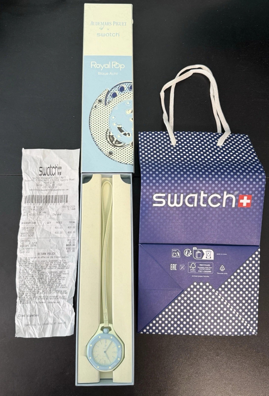 Swatch x AP Royal Pop Blue Acht | eBay | eBay US