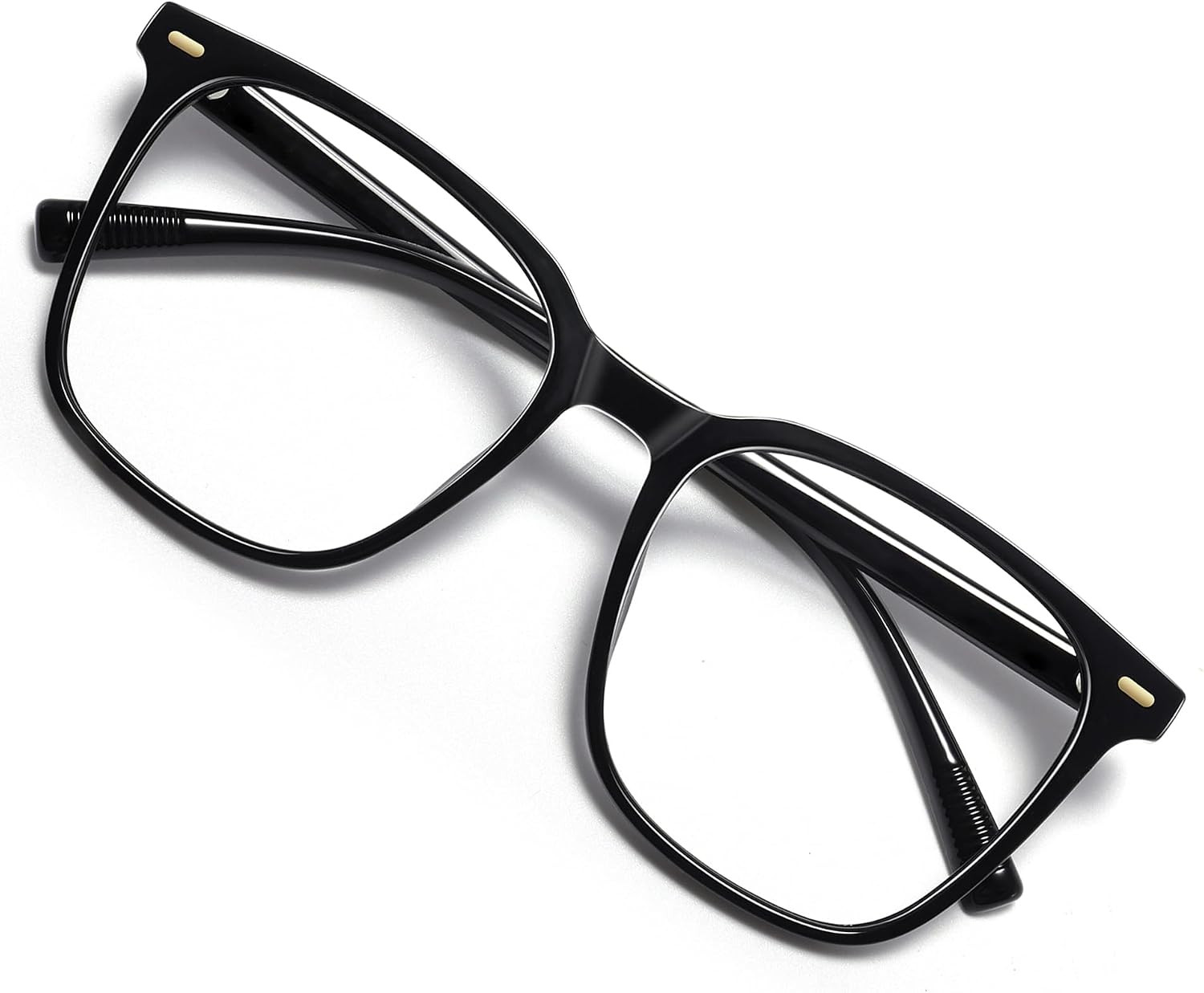 Oversized Square Blue Light Blocking Glasses for Women Men, Anti-Fatigue Computer Monitor Glasses Reduce Eye Strain | Amazon (US)