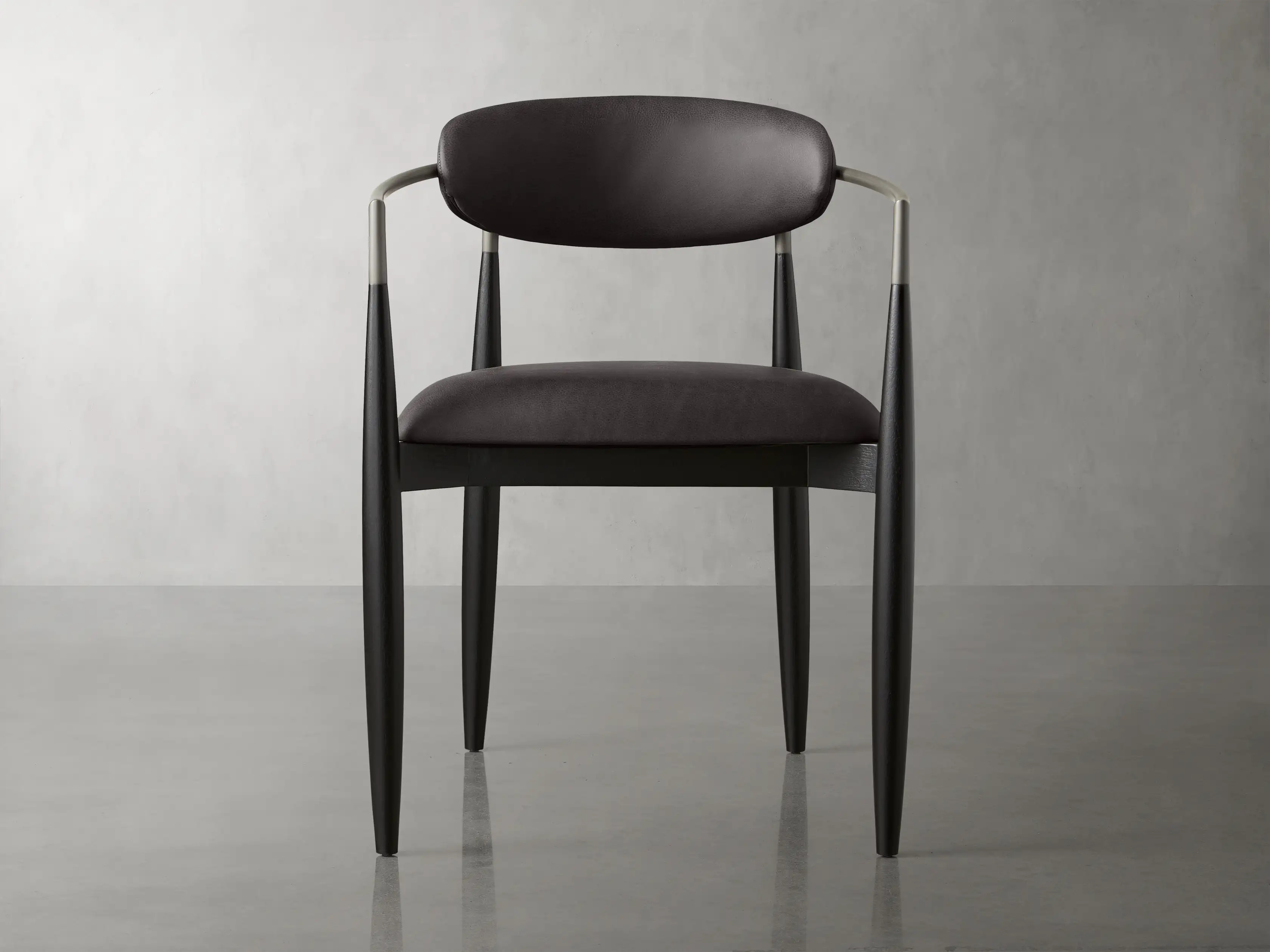 Jagger Dining Leather Arm Chair | Arhaus