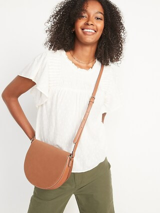 Flutter-Sleeve Swing Blouse for Women | Old Navy (US)