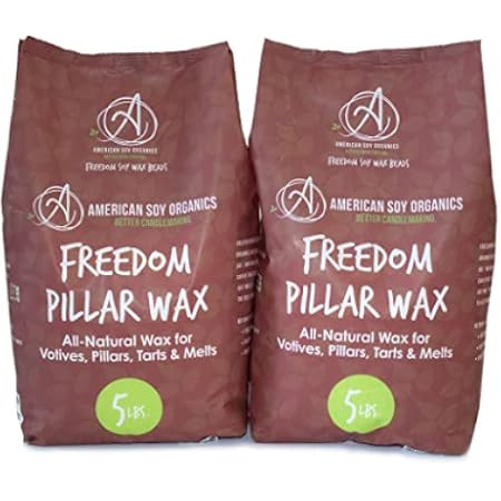 American Soy Organics Freedom Soy Wax Beads for Candle Making - Natural Candle Making Supplies - ... | Amazon (US)