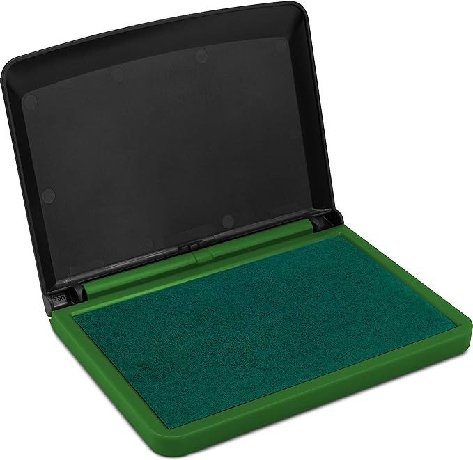 MaxMark Large Green Stamp Pad - 2-3/4" by 4-1/4" - Premium Quality Felt Pad | Amazon (US)