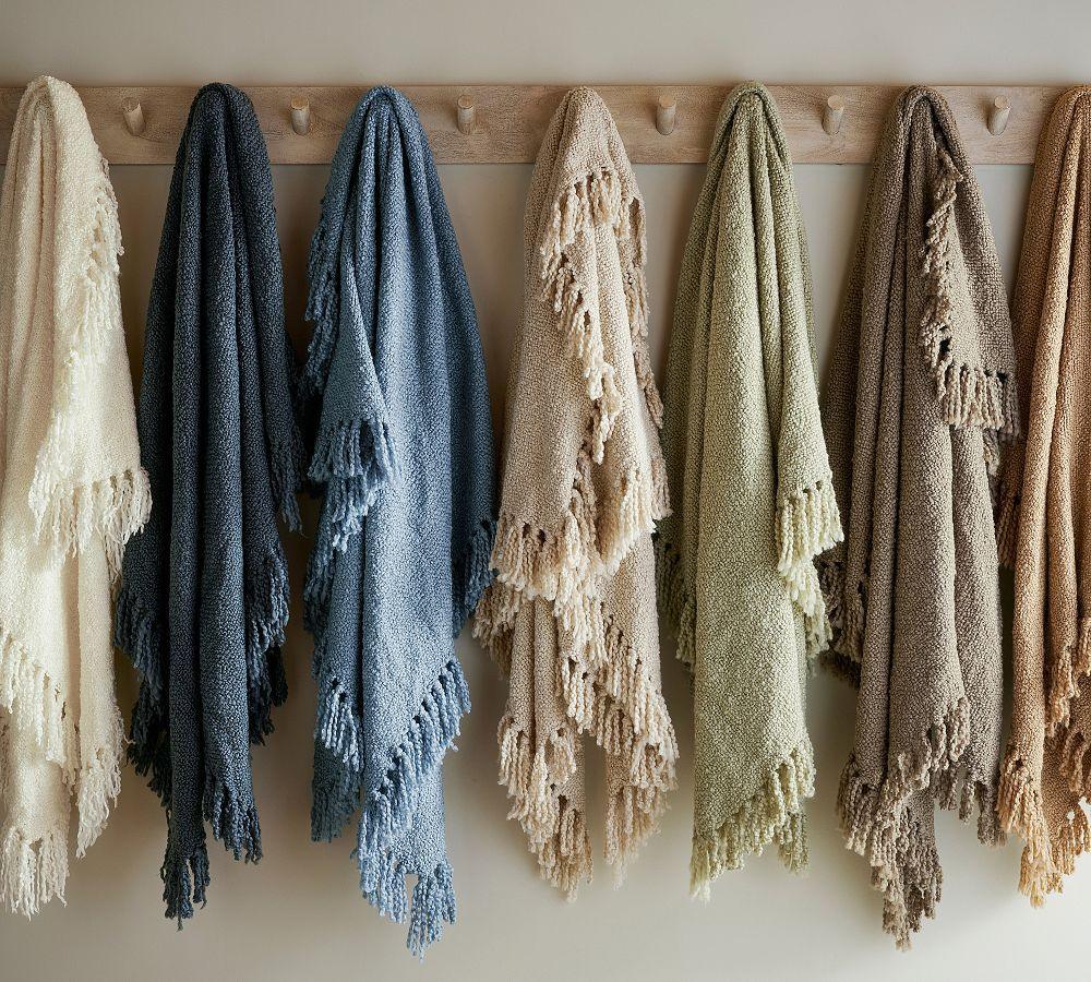 Dreamy Handwoven Fringe Throw | Pottery Barn (US)