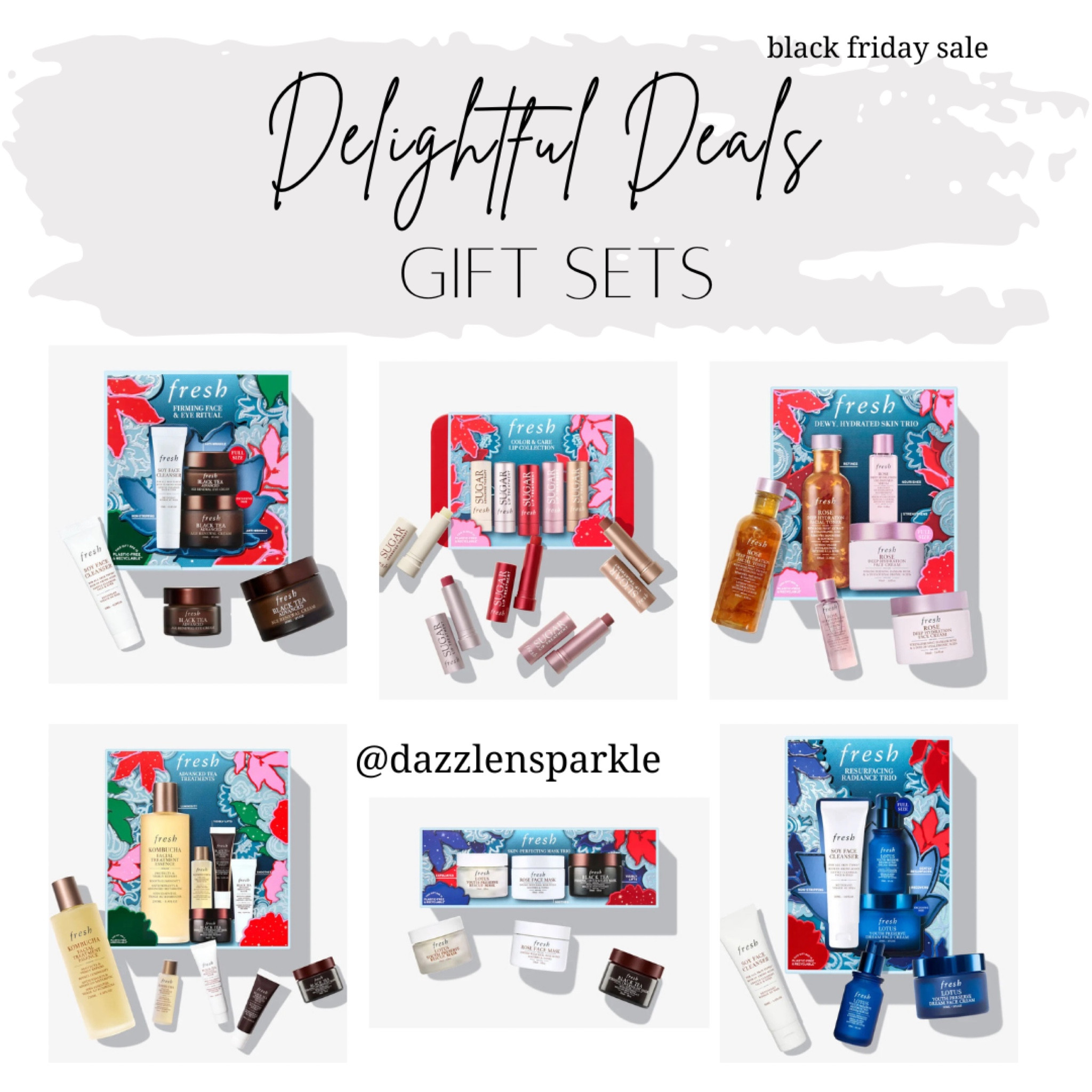 Such excellent gift sets and all of them are on deal. 


#dazzlensparkle #giftsets #holidaygifts

#LTKGiftGuide #LTKBeauty #LTKCyberWeek