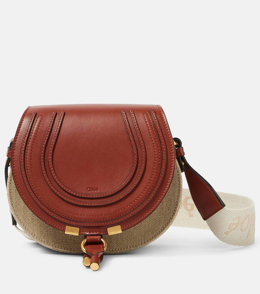 Chloé Bolso al hombro Marcie Small de piel y lona | Mytheresa (INTL)
