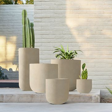 Radius Ficonstone Indoor/Outdoor Planters | West Elm (US)