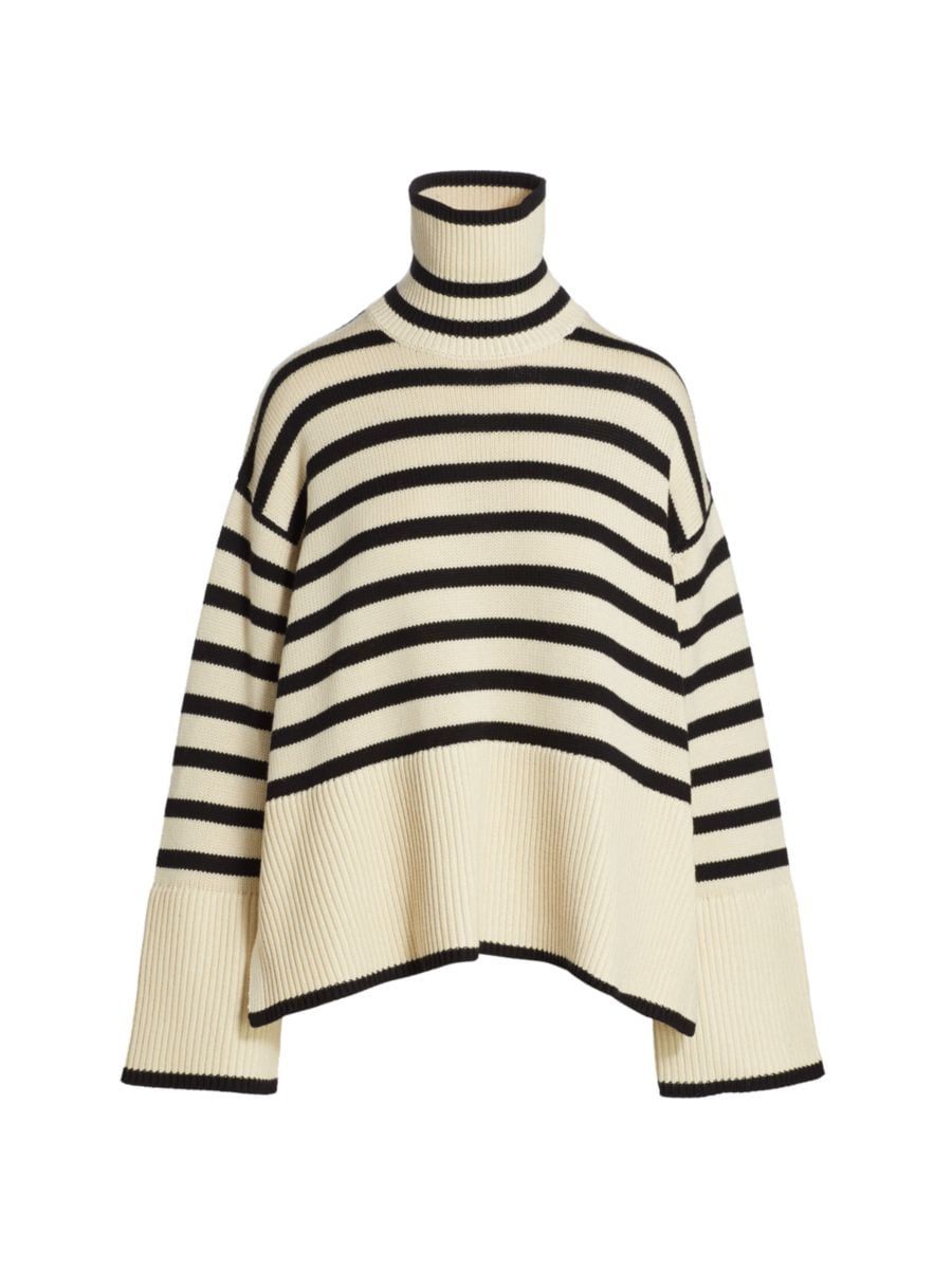 Signature Stripe Turtleneck Sweater | Saks Fifth Avenue