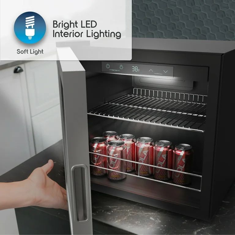 Ionchill 48-Can Mini Fridge, Compact Beverage Refrigerator with Smart Temperature Control & Stand... | Walmart (US)