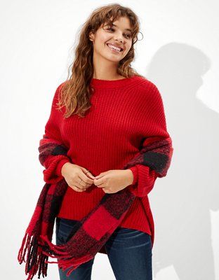 AE Oversized Dreamspun Crew Neck Sweater | American Eagle Outfitters (US & CA)