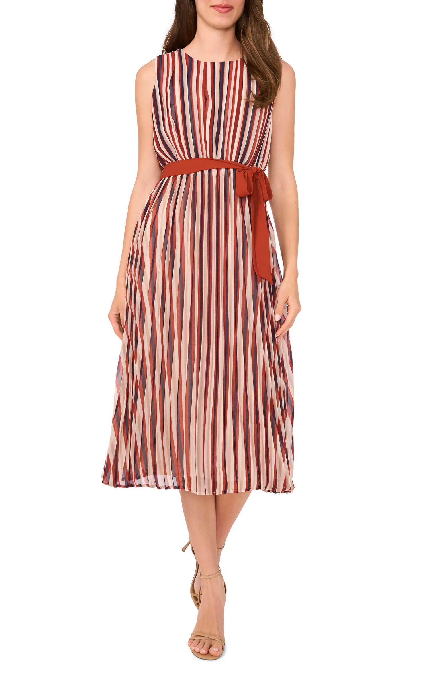 Brandy Stripe Pleated Dress | Nordstrom