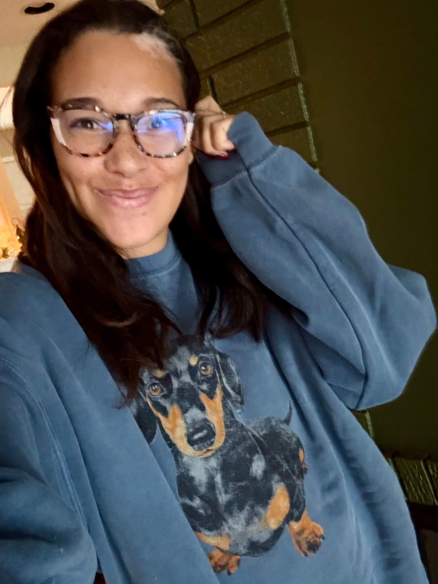 Calling all dachshund lovers!! This sweatshirt from Anthropologie has my heart 🤩🤍 this sweet doxie looks just like my Dally!
——
I bought an XL + it’s perfect as an oversized fit!
——
#dachshund #doxie #anthro #anthropologie 

#LTKdayinmylife #LTKootd #LTKFindsUnder100