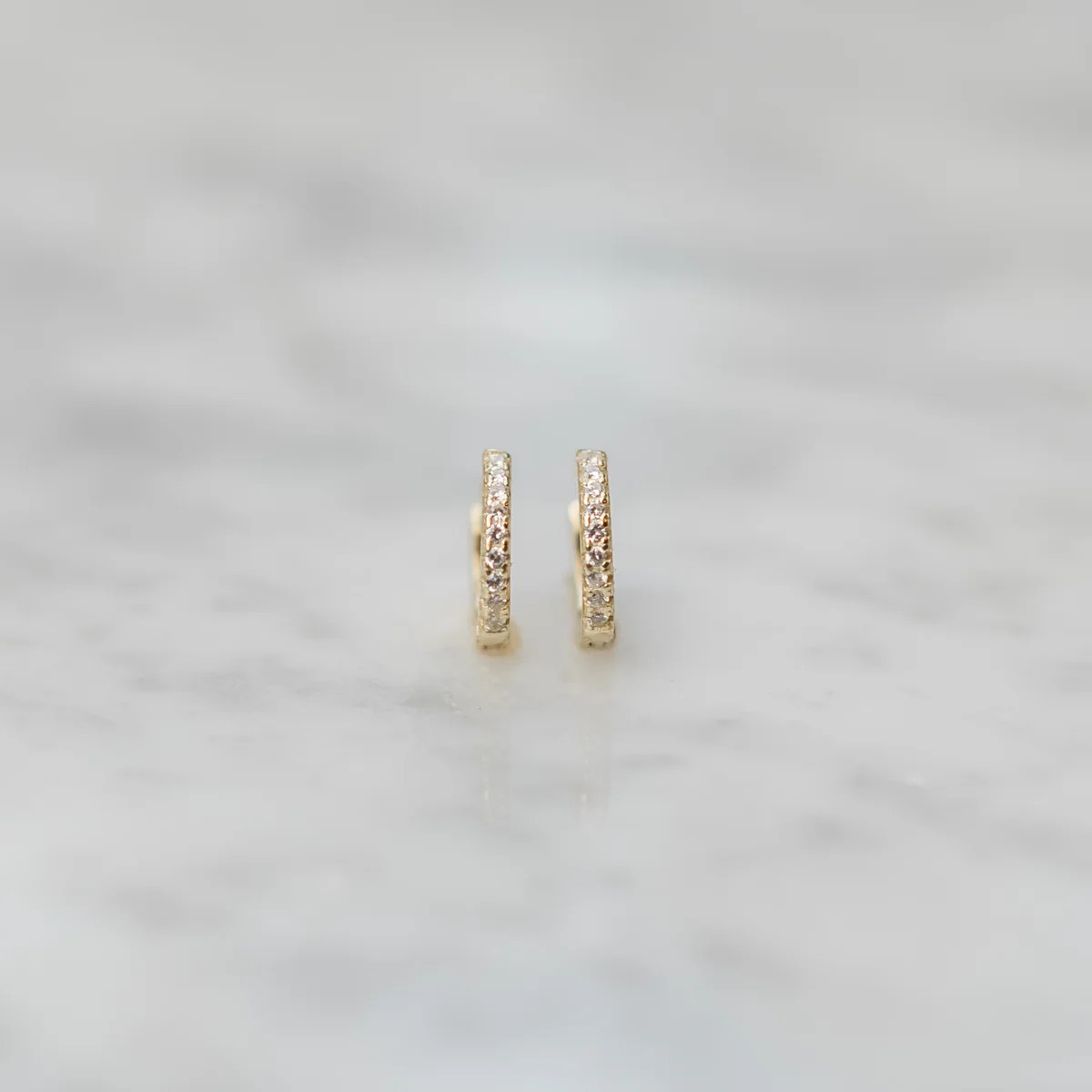 CZ Huggies | Golden Thread