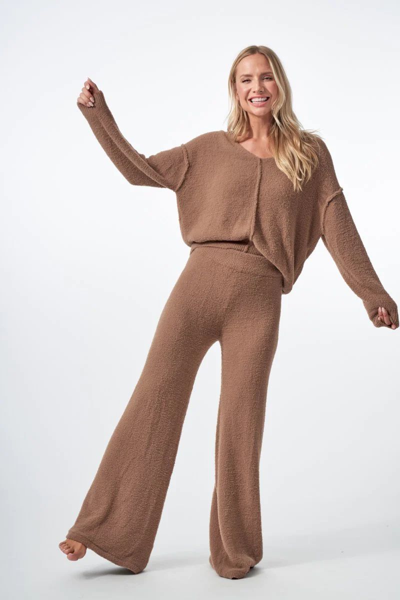 Cozy Wide Leg Deep Taupe Tan | DYI Define Your Inspiration