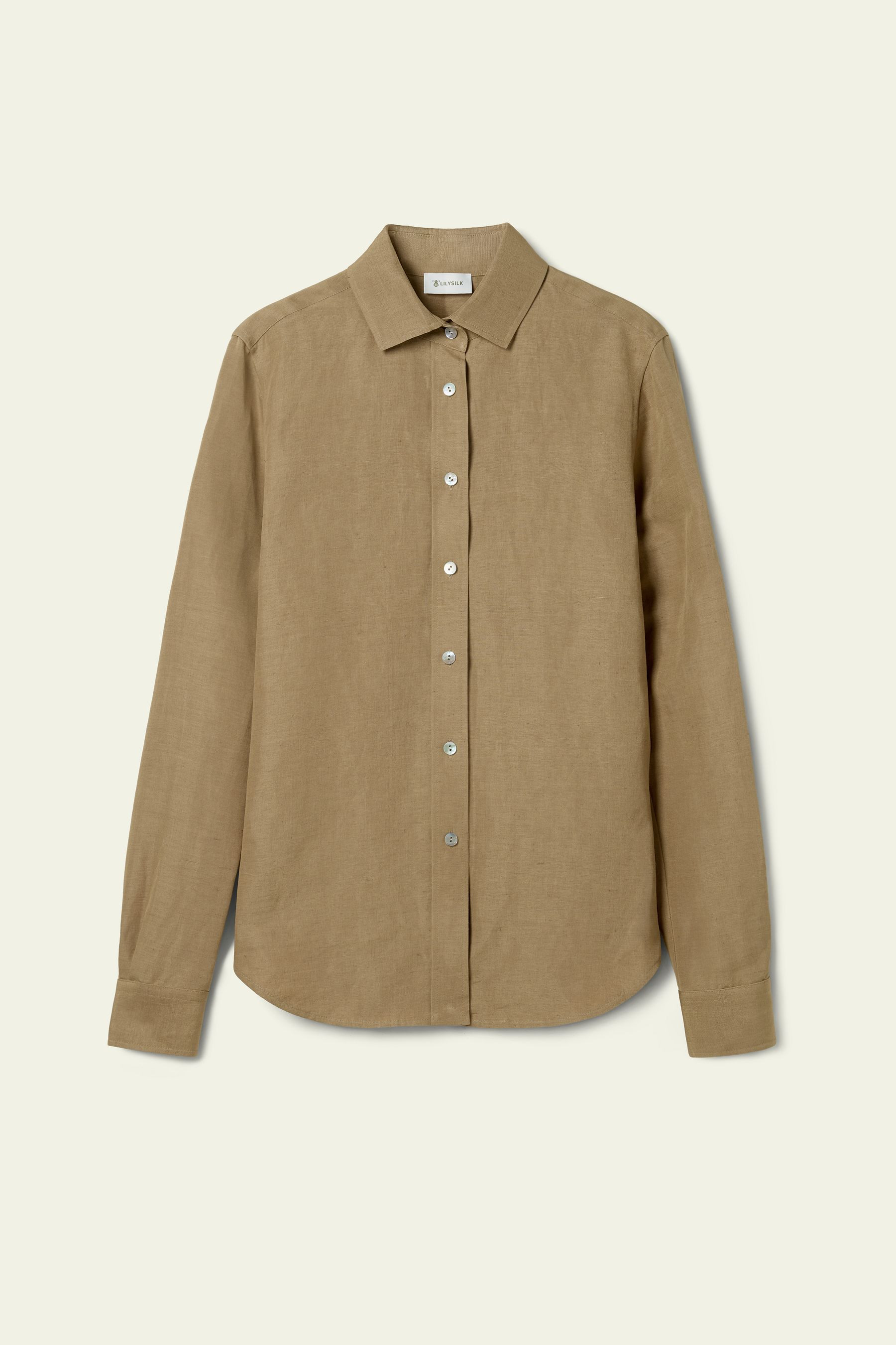 Silk-Linen Blend Shirt | LILYSILK