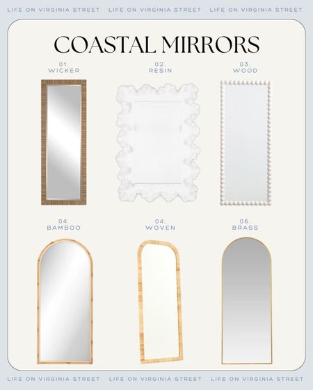 COASTAL FLOOR LENGTH MIRRORS - Loving these coastal style floor length mirror! Perfect to hang in a bedroom, mudroom or bathroom to do a full outfit check out the door! Includes rattan mirrors, coral style mirrors, seagrass mirrors, brass mirrors, whitewashed wood mirrors and more! Several are currently on sale!
.
#ltkhome #ltksalealert #ltkseasonal #ltkstyletip #ltkseasonal full length mirror, floor mirrors

#LTKSeasonal #LTKSaleAlert #LTKHome