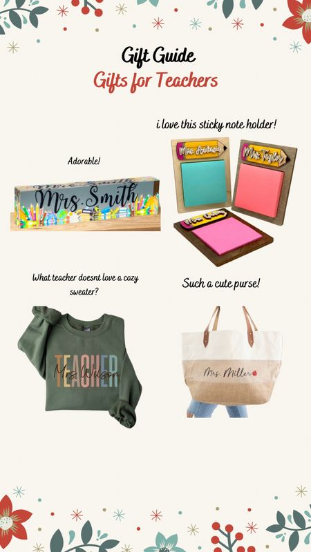 I found some adorable gifts for teachers on Etsy! Hurry and you can still get it in time for Christmas break!




Holiday outfits 
Holiday party
Gift guide
Christmas outfit
Gifts for her
Holiday dress
Men’s gift guide
Christmas decor
Stocking stuffers
Christmas sweaters 

#LTKfindsunder50 #LTKHoliday #LTKGiftGuide