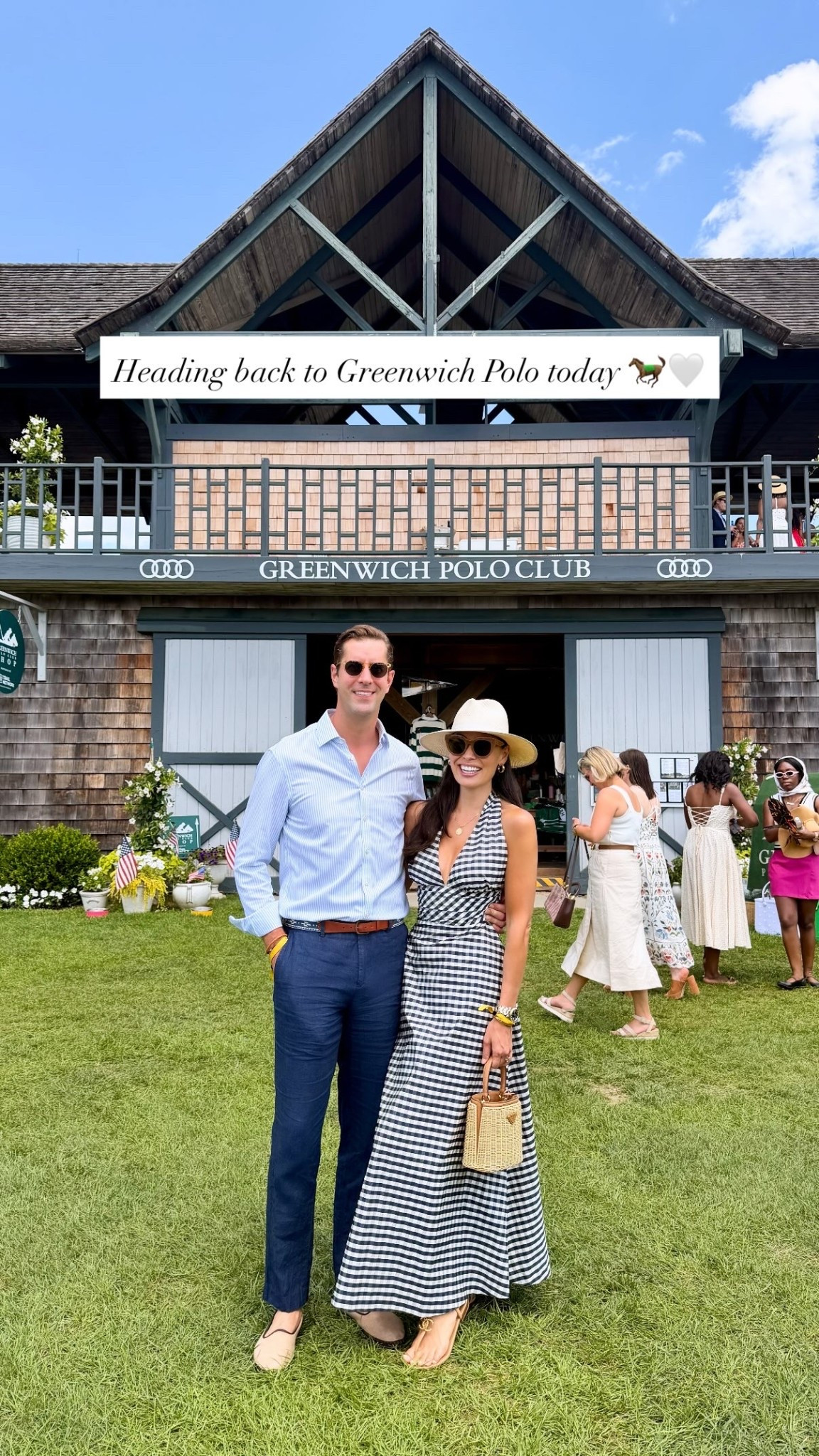 Heading back to Greenwich Polo today 🐎🤍
