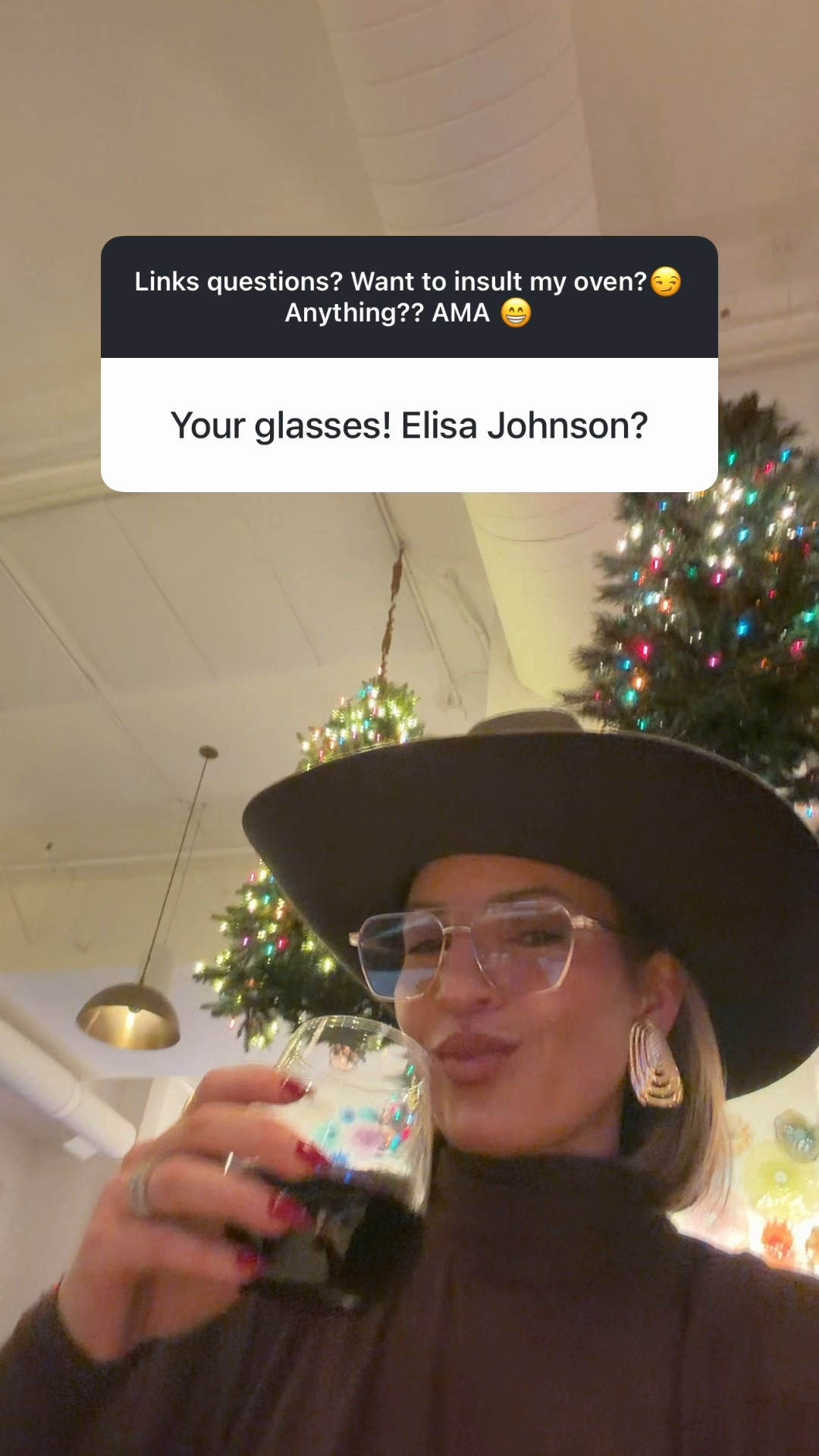 Sadly, my glasses are currently sold out. They’re by banbe but I linked some similar looking ones below. I’m really loving the le specs ones 

#LTKdayinmylife #LTKHoliday #LTKGiftGuide