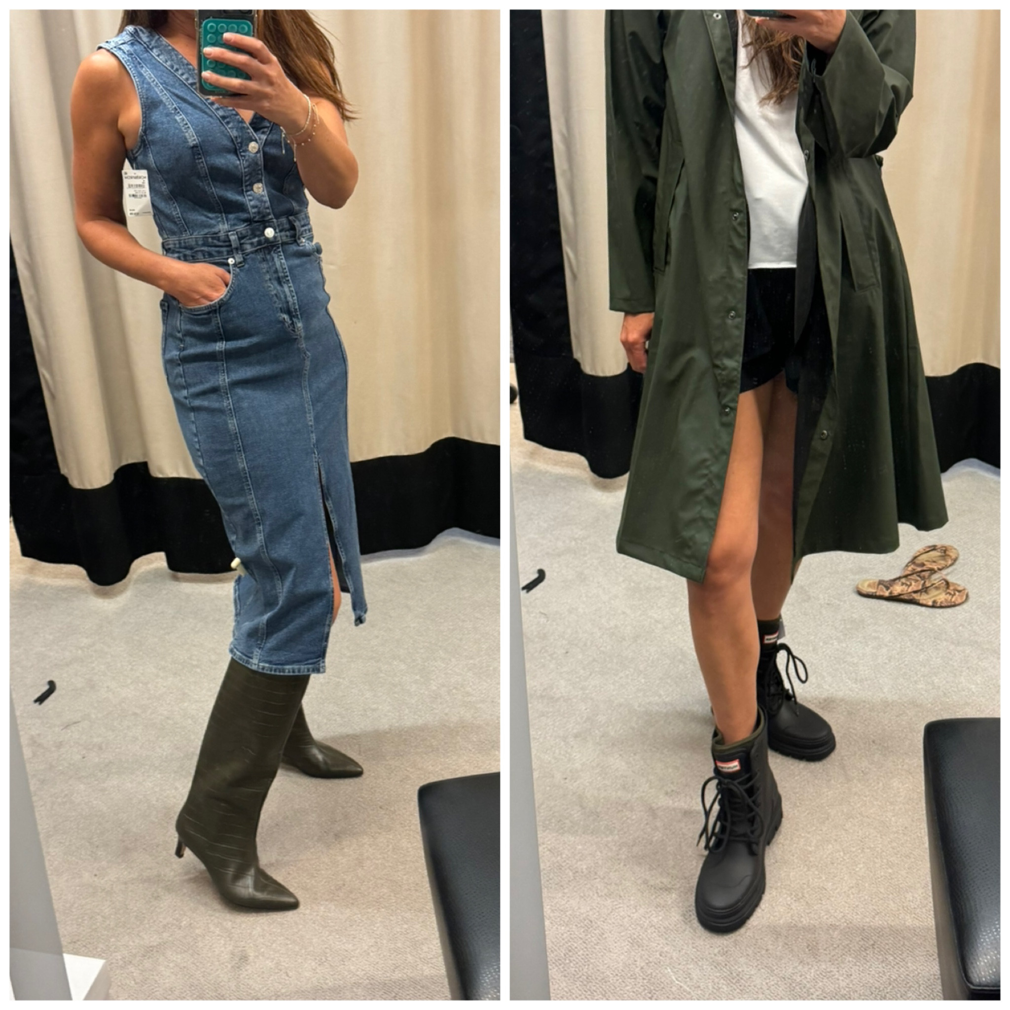 And the boots that came home with me. The Hunter boots run small so if you are between sizes, size up.

#LTKSaleAlert #LTKxNSale #LTKShoeCrush