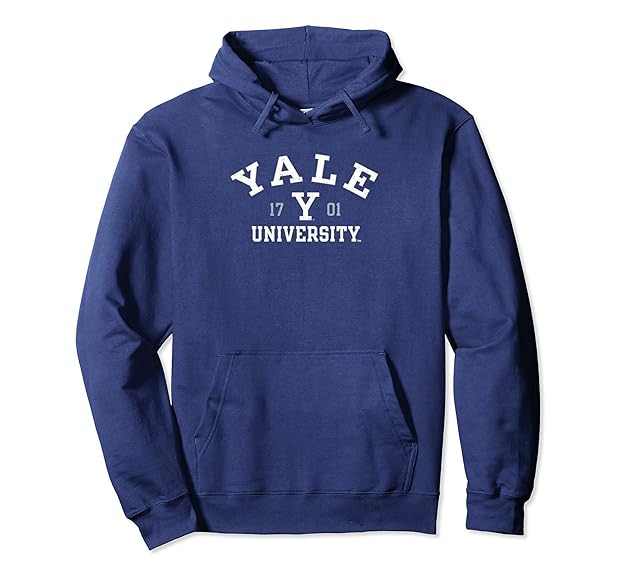 Yale Bulldogs Vintage Masters Navy Officially Licensed Pullover Hoodie | Amazon (US)