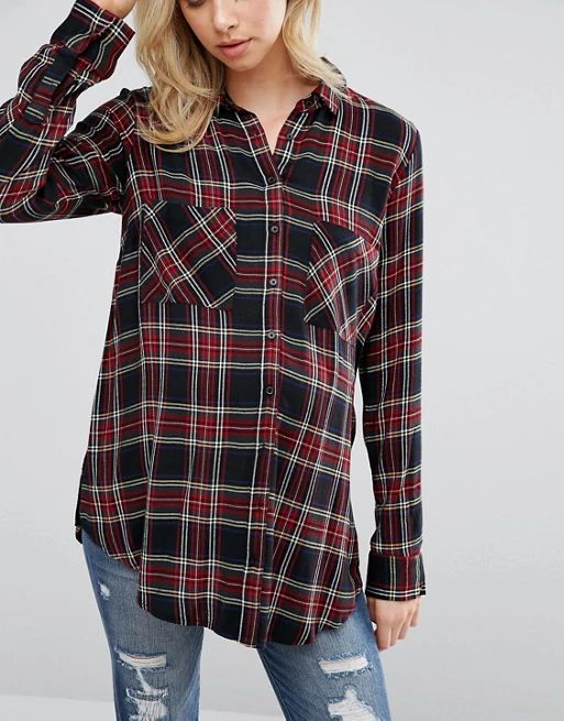 New Look Maternity Plaid Check Shirt at asos.com | ASOS US