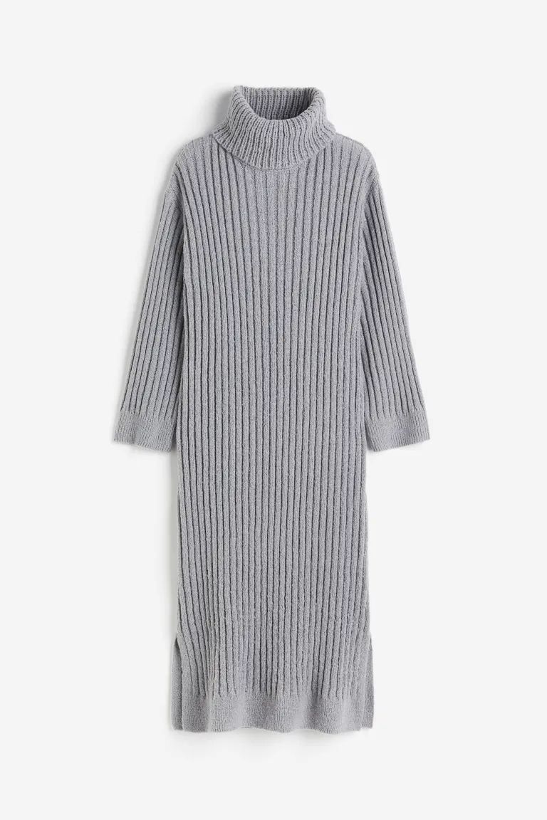 Rib-knit Turtleneck Dress | H&M (US + CA)